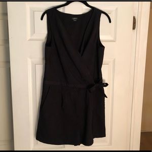 Loft black wrap romper